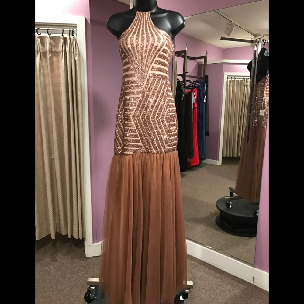 L M Fashions evening gown
